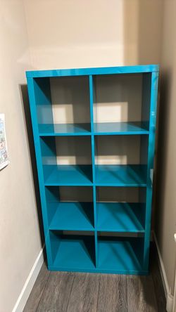 IKEA Kallax Glossy Teal Blue  Shelving Unit