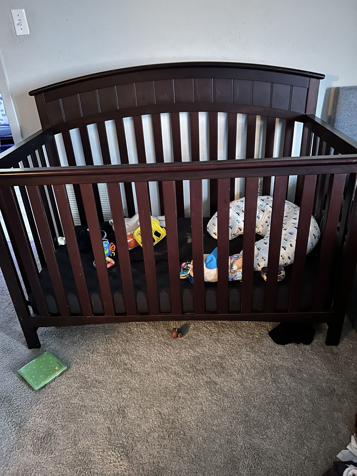 Baby crib and changing table set