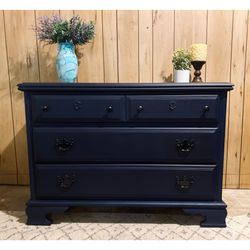 Refinished Navy Dresser