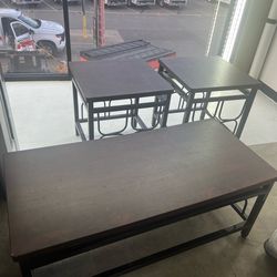 Coffee Table and Two End Tables