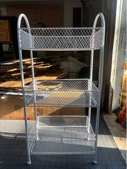 3-tier metal storage rack
