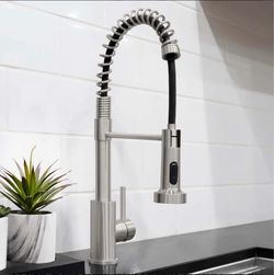 USED UPC Kitchen Faucet with Soap Dispenser & Dishwasher Air Gap Cover
