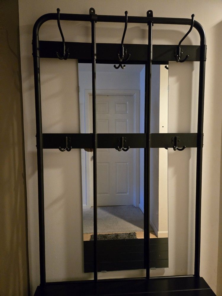 π§₯Stylish IKEA PINNIG Coat Rack & Shoe Bench β Entryway Game Changer! π