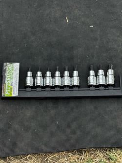 Pittsburgh 9 PC 1/2" Drive Star/Torx Socket Set