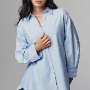 T Shirt Sky Blue Anthropology 