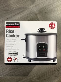 Professional Series 12-Cup Stainless Steel Rice Cooker