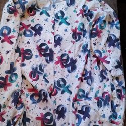 XO landau scrub top