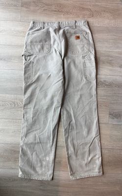 Faded Beige Dungaree Carhartt Cargo Pants