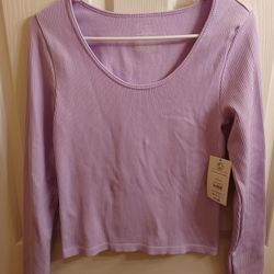 NEW Lavender Ribbed Top 
