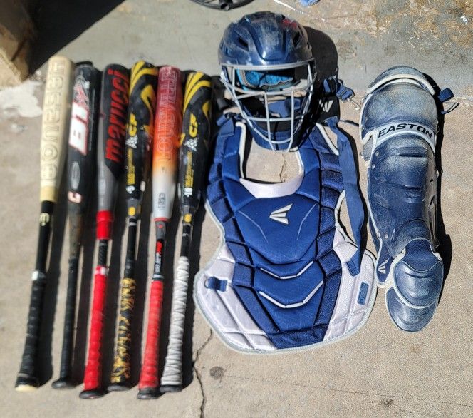 Baseball Bats And Catchers Gear For Sale
