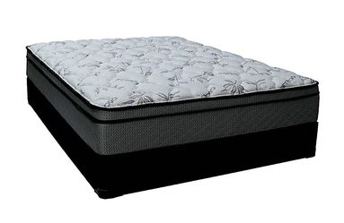 Queen pillowtop mattress and boxspring