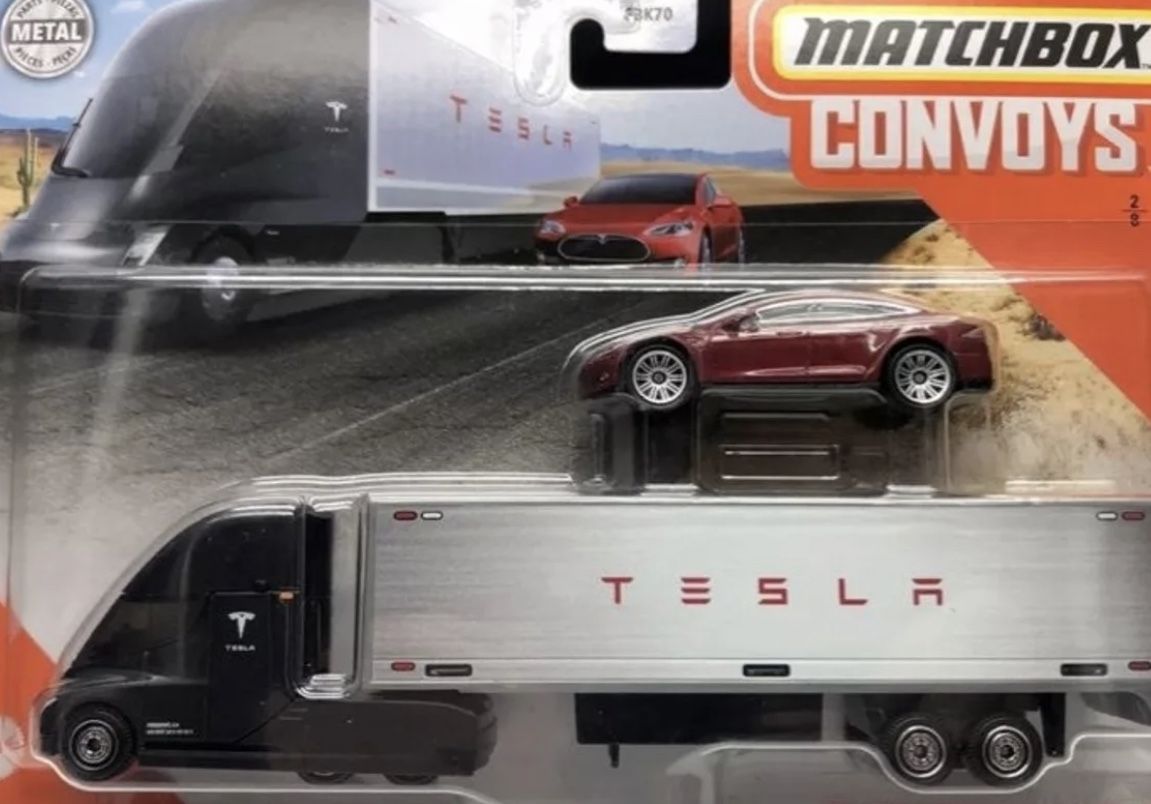 Hotwheels Tesla Truck Convoys
