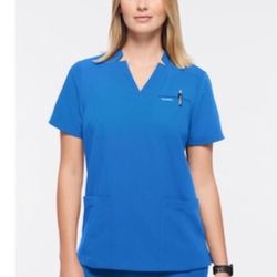 New Women Jaanuu Scrubs Set Royal Blue Size Small 