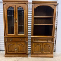 Set of 2 tall cabinets