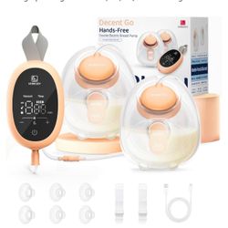Upgraded Wearable Hands Free Breast Pump: D6 Portable Low Noise Breastfeeding Pumps with 3 Modes & 9 Levels & Memory Function | Leak-Proof Double-Seal