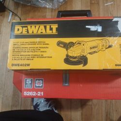 Dewalt Paddle Switch Small Angle Grinder With Wheel