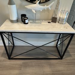 2 Marble Tables Available With Steel Base 
