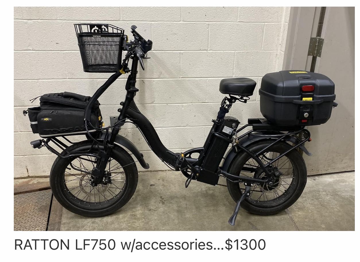 E-Bike Ratton LF 750 Good Condition $1100