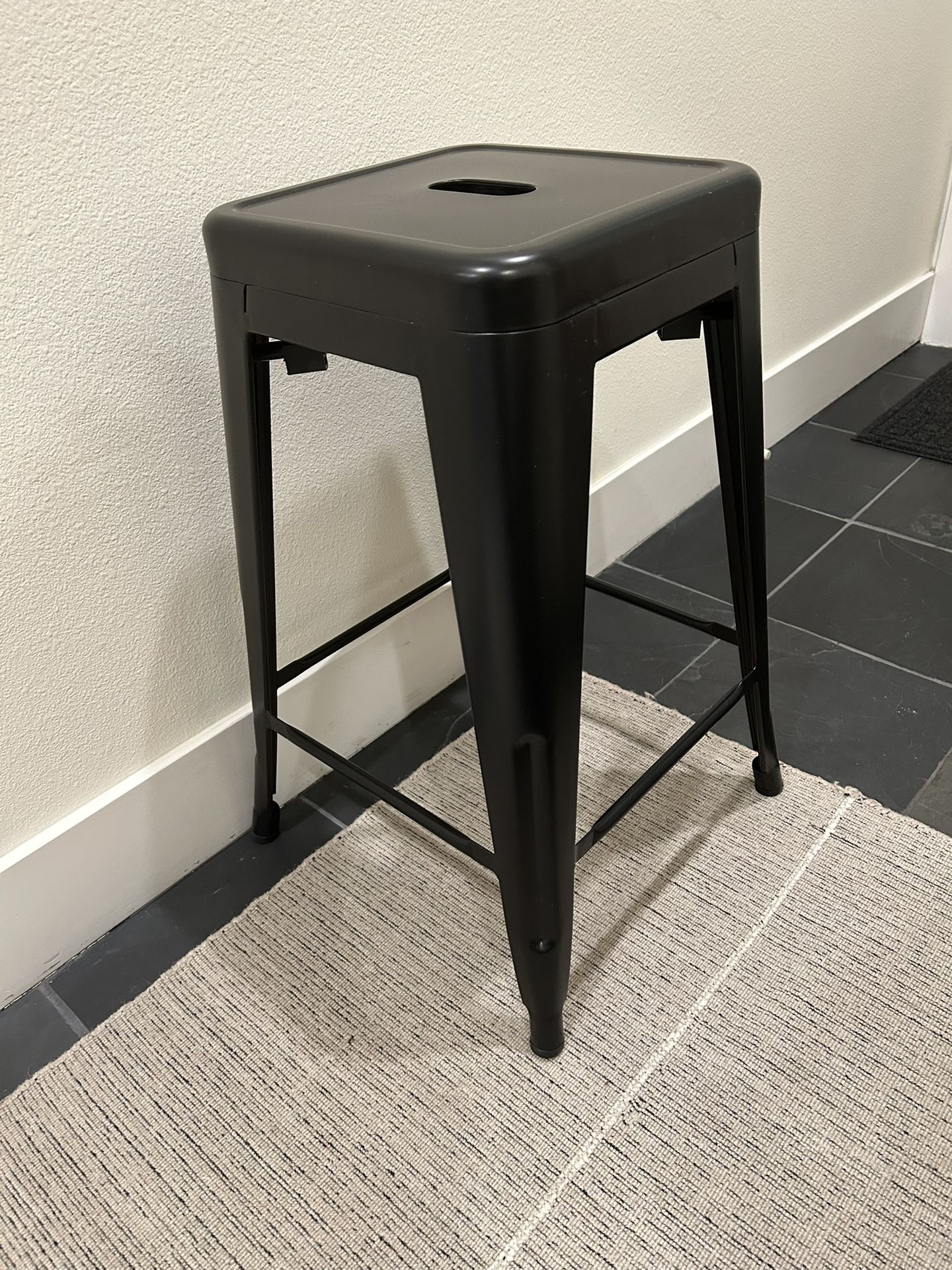 Industrial Metal Counter Height Bar Stool