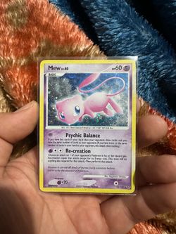 Pokemon Mew Holo Card 2007