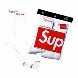 Supreme x Hanes Crew Socks 4-Pack White