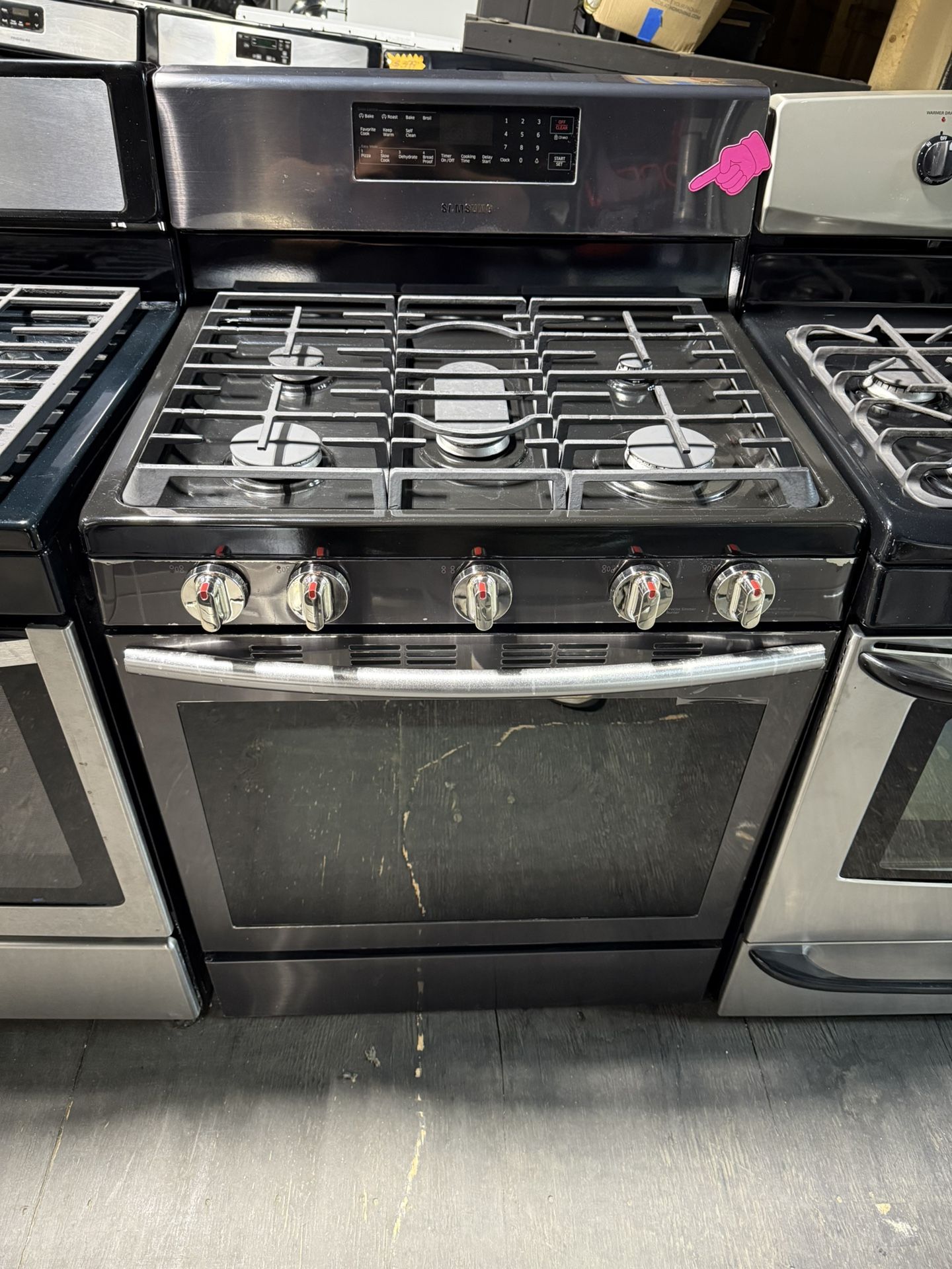 Samsung Stainless steel 5 burner range stove