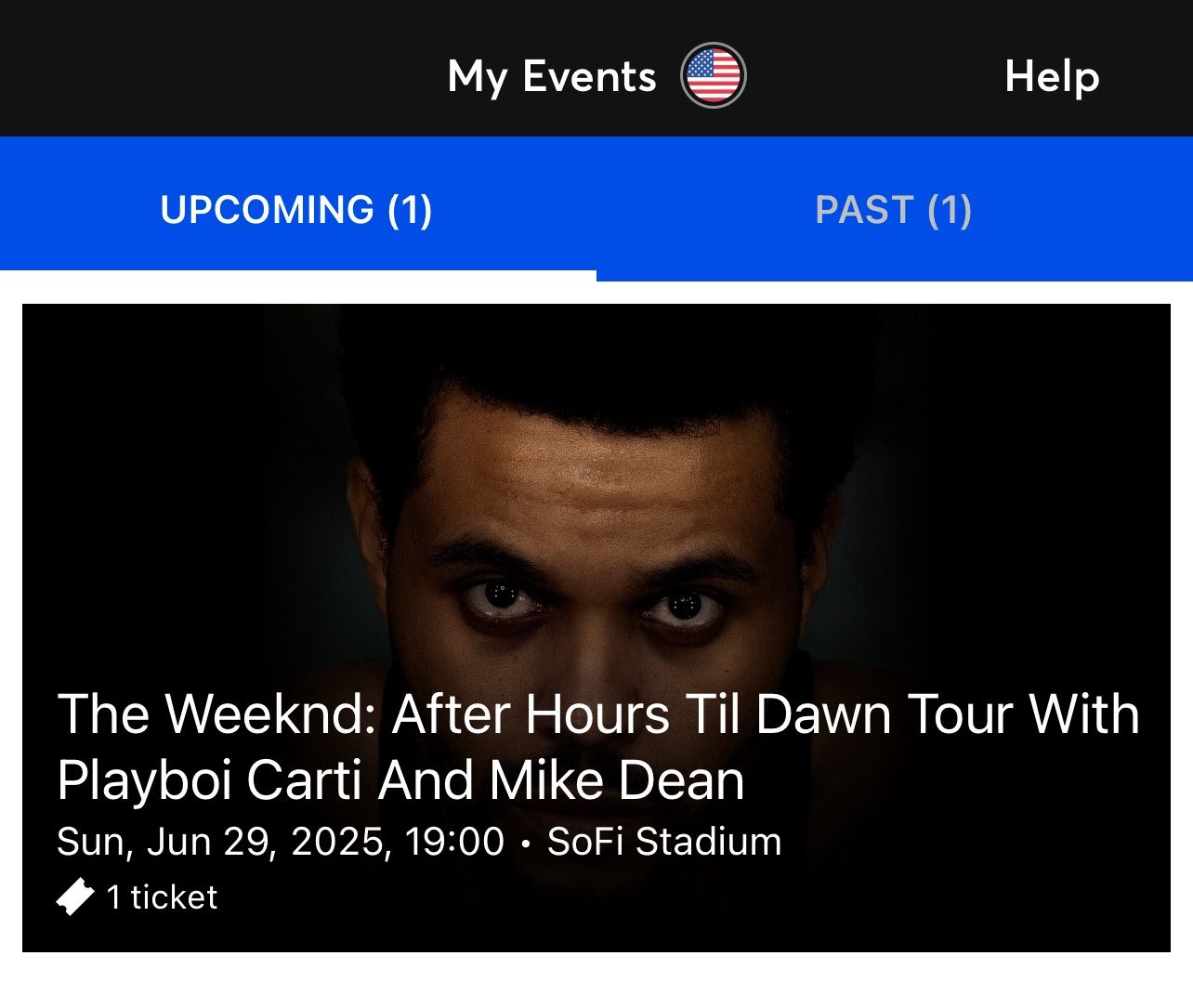 Selling 1 Ticket To The Weeknd Concert