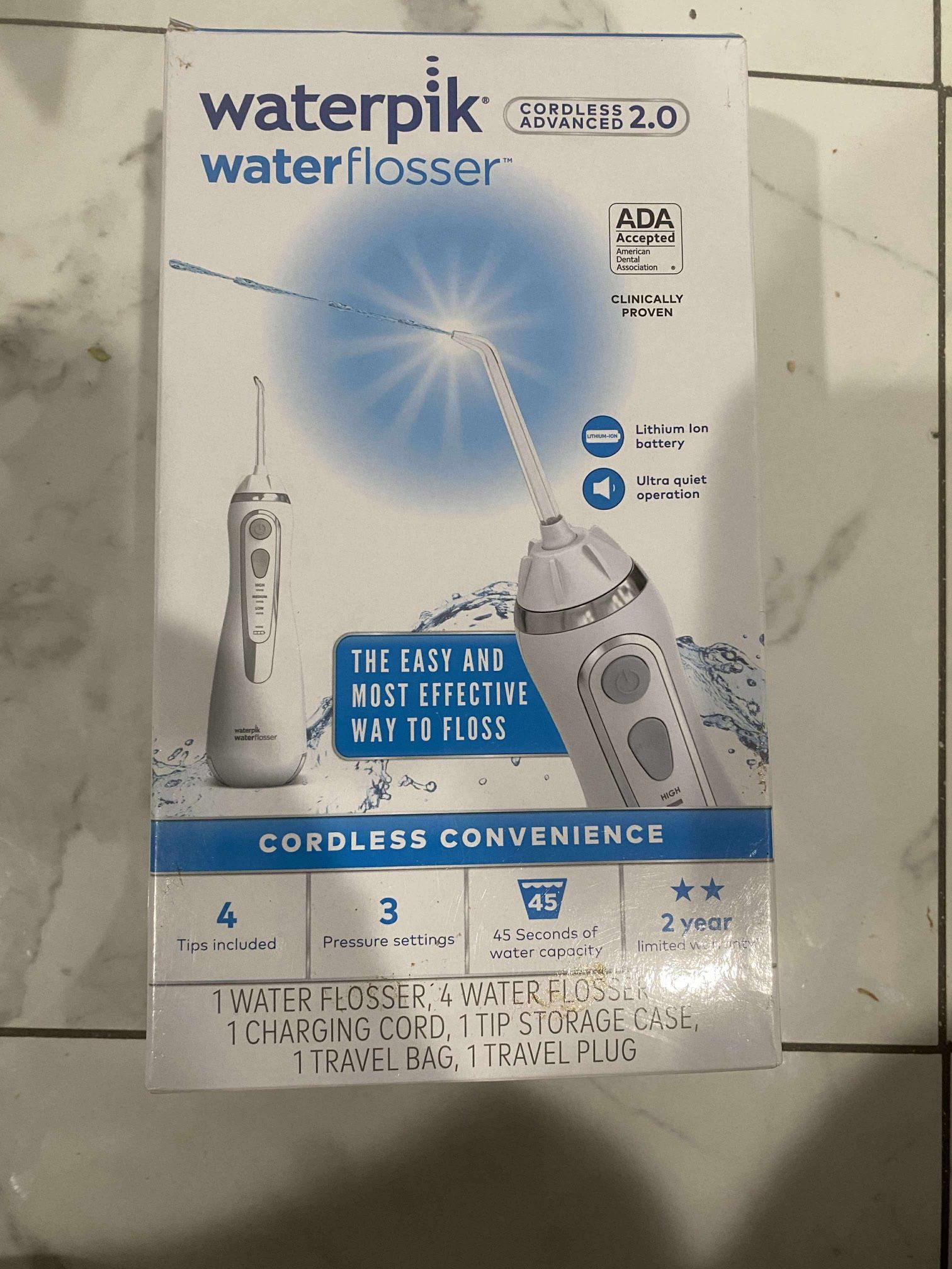 Waterpik Sonic-Fusion 2.0 Professional Water Flosser/ Toothbrush - White/Chrome