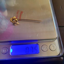 14k gold stick pin