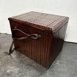 Antique Chinese Bamboo 1800s Qing Dynasty Cricket Arena Gambling Cage Scholars