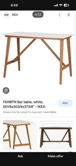 Ikea FANBYN Bar Height Table