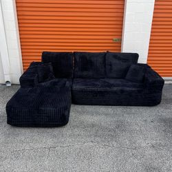 NEW Viral TikTok Black Sectional Couch 🚛 SAME DAY DELIVERY
