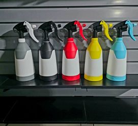 Set of 5 Plastic Trigger Spray Bottles