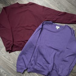 Red & Purple Crewnecks