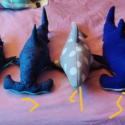 Custom Made Shark Plushies