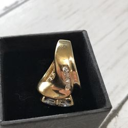 Gold plated silver 925 ring
