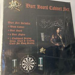 🎯 Kat Von D “Art Mimics Life” LA Ink Dart Board Cabinet Set – Brand New (Open Box)