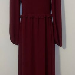 NWT Shabby Chic dress midi burgundy size XS