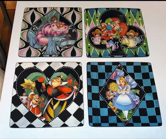 Disney Alice In Wonderland Plates