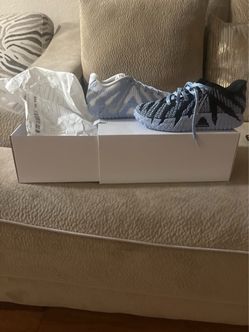 Nike Sneakers Light Blue Knit Lace-Up ja 3