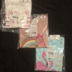 Girls T-shirts 100% Cotton Bundle Size 4t