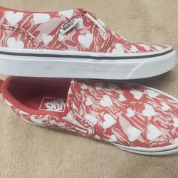 Vans Marble Hearts Red