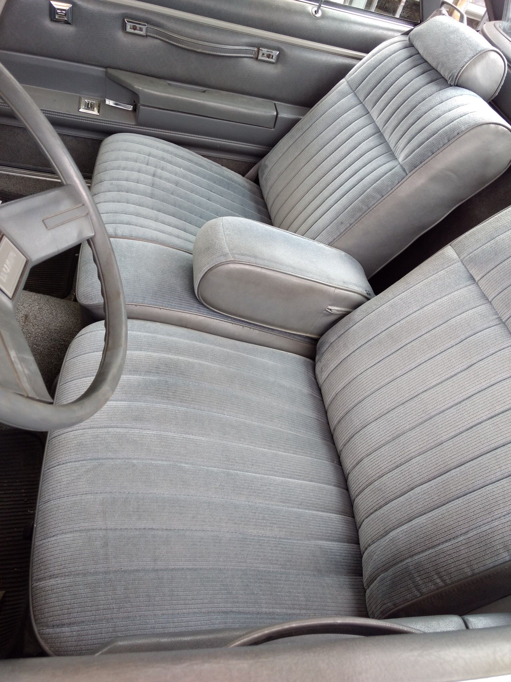78 - 88 El Camino Monte Carlo GMC Caballero front clean gray 60/40 seats