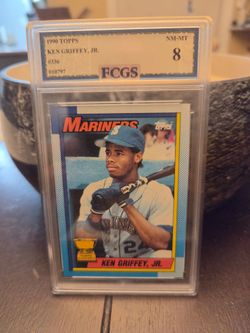 1990 Topps Ken Griffey Jr. #336 FCGS Graded 8 OBO