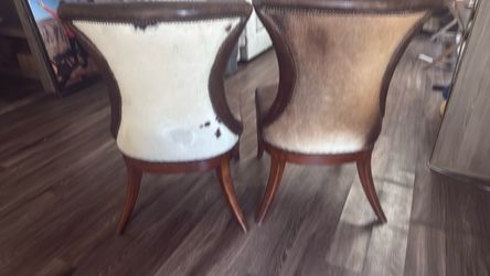 Rawhide + Leather Oversized, Custom Chairs