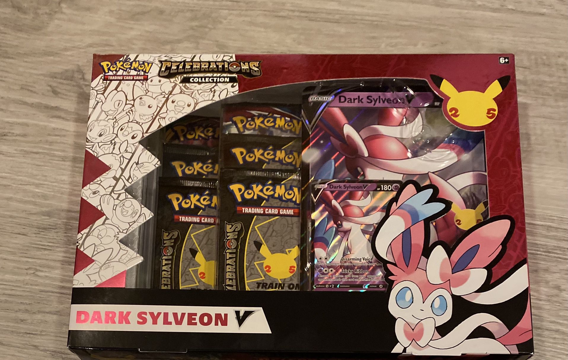 Pokemon 25th Anniversary Celebrations V Boxes (Lance’s Charizard/Dark Sylveon)
