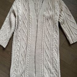 Long Wool Cardigan 