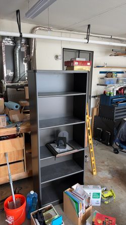 FREE Dark Gray 5-Shelf Bookcase