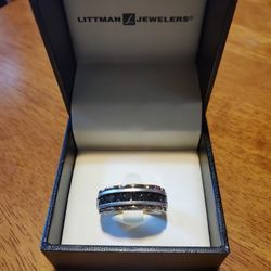 14k Gold And Sliver Ring Men Size 10 