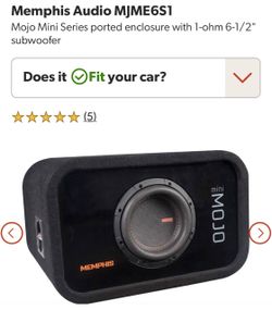 2 sub with ported box 6.5 Memphis mojo